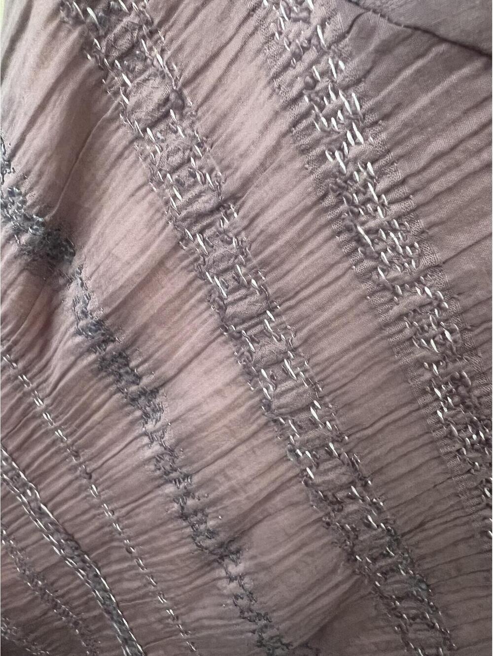 Vintage Tessuto Silk Blend Textured Lavender Midi Slip Dress Y2K Fairy Size 6 - Picture 7 of 10
